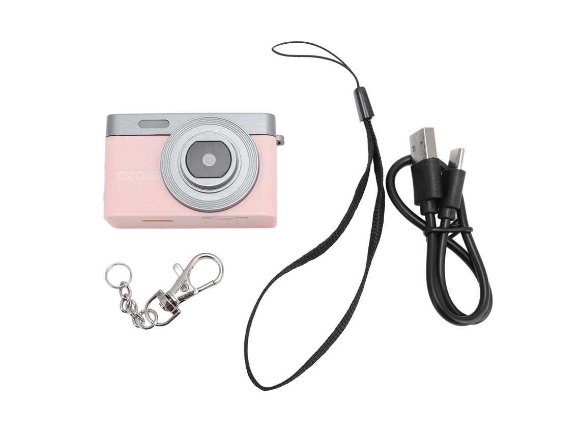 Cámara Digital Para Estudiantes Con Pantalla De 0,96 Pulgadas, Vídeo 1080p, Fotografía De 12 Mp, Estilo Universitario, Rosa, 64 Gb.