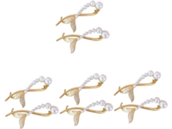 Conjunto De 8 Peças De Fecho De Rã Em Liga Metálica Com Diamantes Para Noivas.