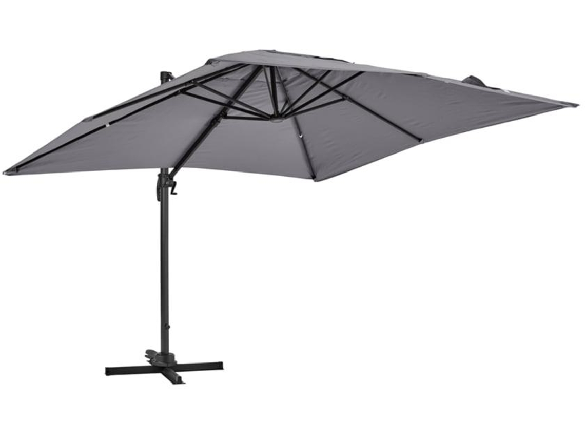 Parasol Cuadrado De Mástil Lateral 3 M De Aluminio