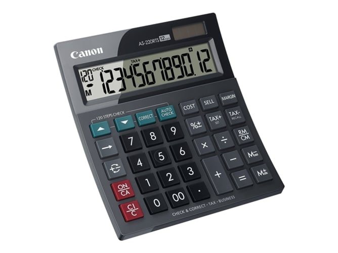 Calculadora Básica de secretaria CANON AS-220 RTS - 4898B001AB