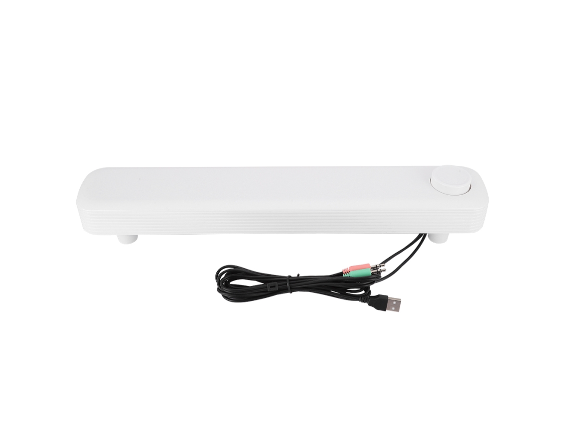 Sistema De Altavoces Bluetooth De 2 Canales Con Subwoofer Para Ordenador De Sobremesa Y Ordenador Sada V-102 Blanco