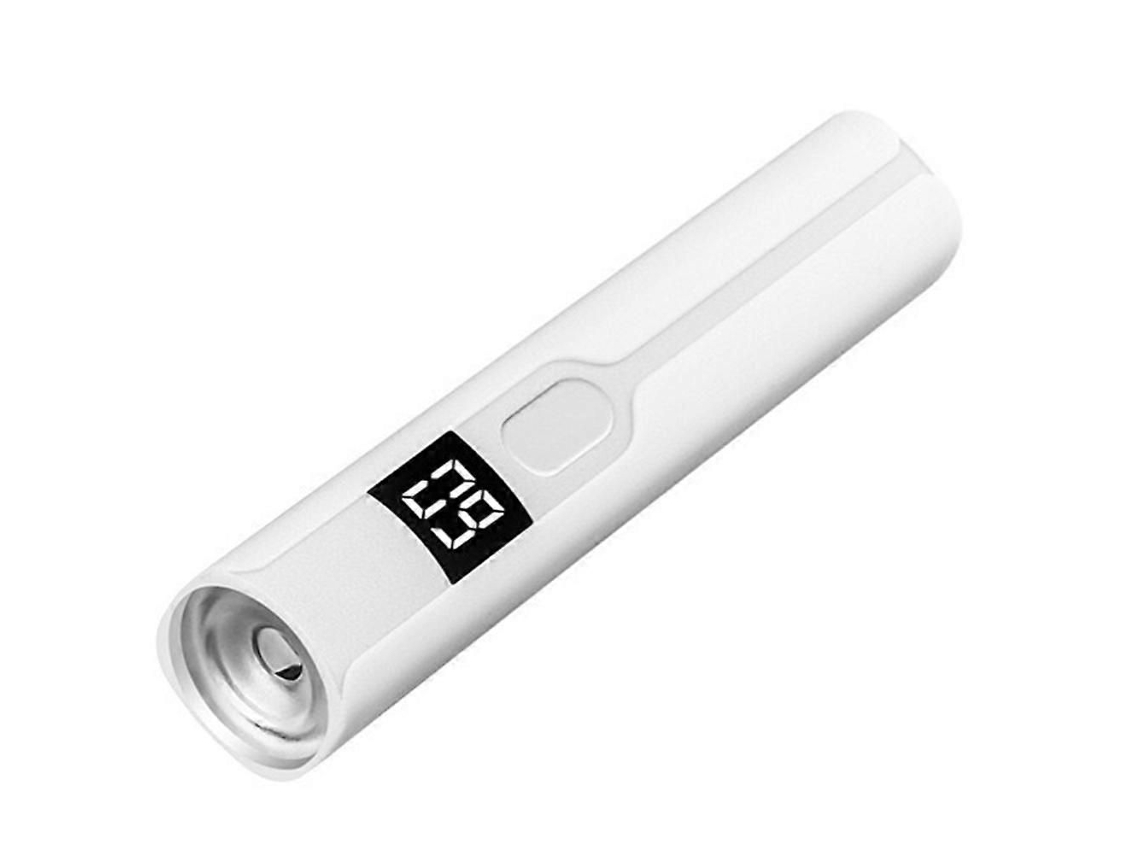 Lámpara de secado de uñas UV LED GOKOCO 365°, mini luz ultravioleta, curado violeta, recargable por USB, detector de billetes