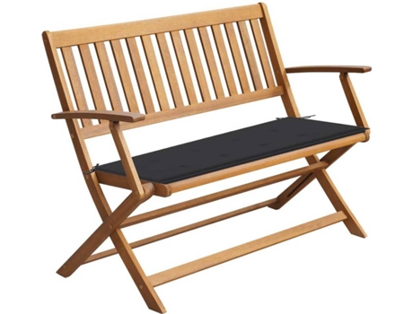 Banco de jardín VIDAXL Antracita Madera de acacia (120x60x89 cm)