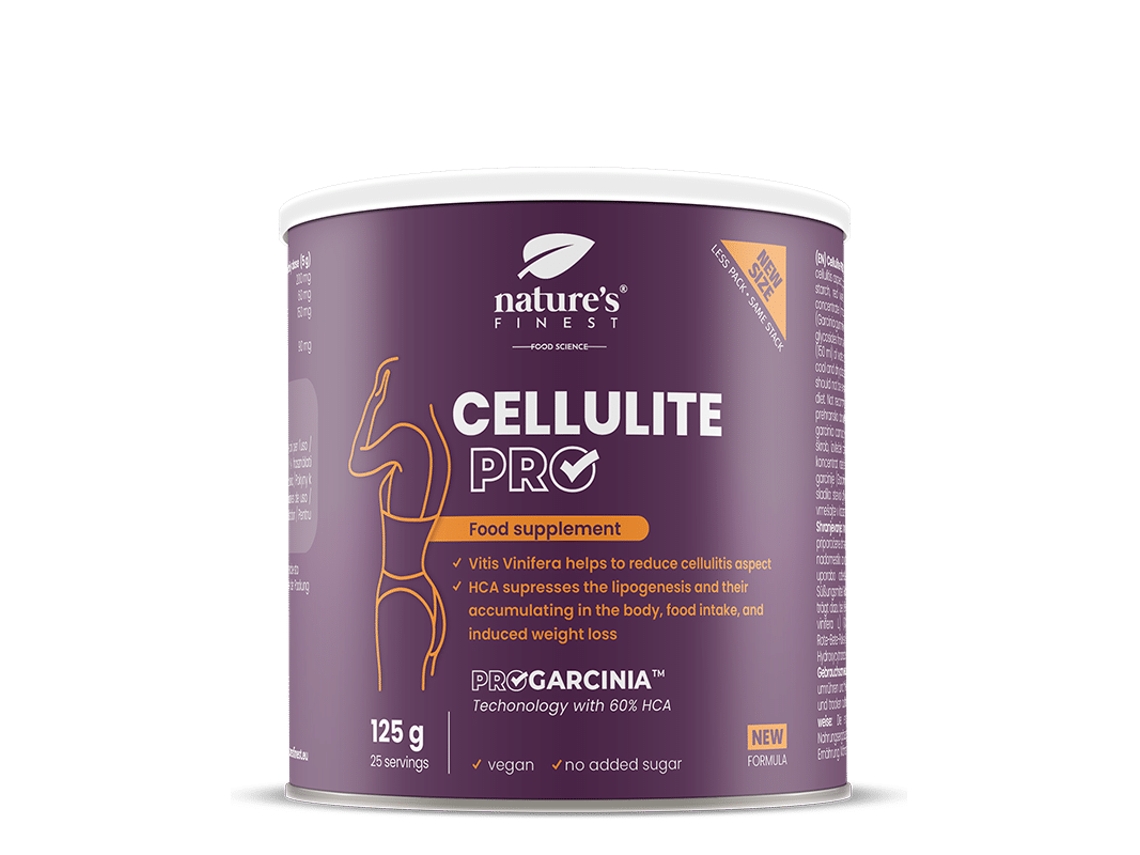 Anticelulítico Cellulite Pro con Vitis Vinifera y Garcinia 125 G NATURES FINEST