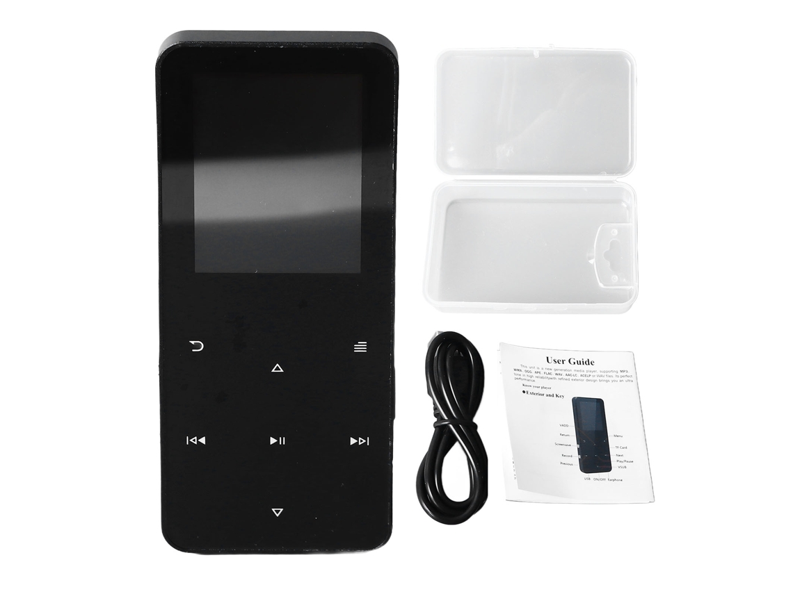 Mini Reproductor Mp3 Bluetooth Portátil De 500 Mah Con Controles Táctiles Para Estudiantes, Música Y Vídeo.
