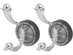 2 Ganchos Dobles De Acero Inoxidable Para Accesorios De Baño, Perchas Para Batas Y Toallas