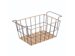 Frutero rectangular Wellhome de estilo industrial, 44 x 25 x 20 cm