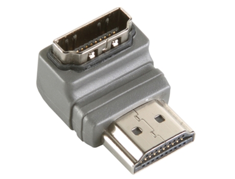 HDMI de alta velocidad con adaptador Ethernet Conector HDMI en ángulo de 90 - HDMI hembra Gris NEDIS