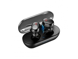 Auriculares Bluetooth True Wireless Reducción de ruido a prueba de agua Comp 5.0 Estéreo con estuche de carga negro