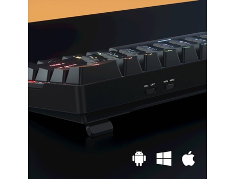 Teclado Gaming KEMOVE Shadow (Bluetooth - Layout Inglés - Negro)