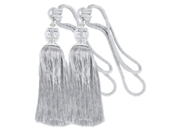 Elegantes Alzapaños Con Borlas Y Cuentas De Cristal, Cortinas Decorativas De Lujo Para Tu Hogar, 2 Unidades
