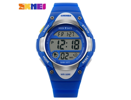 Relojes Electrónicos Impermeables para Niño Relojes de Pulsera Luminosos con Alarma-Azul LUUCOZK
