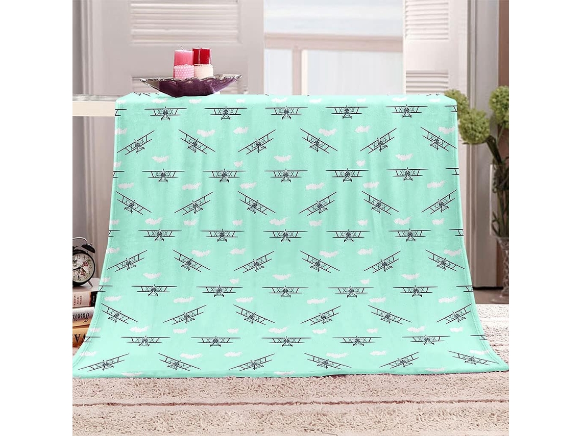 Adultos Niños Estampado Cama Microfibra Color 70x100cm