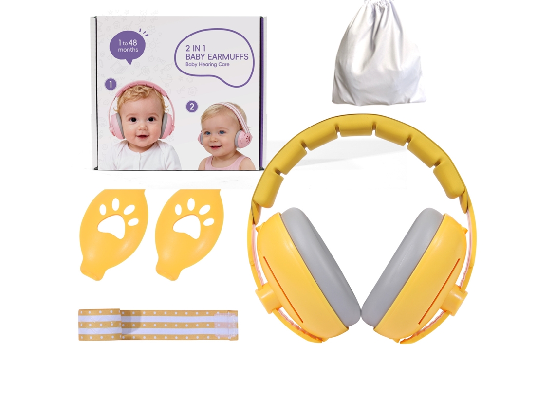 Orejeras 2 En 1 Con Cancelación De Ruido Para Bebés Y Niños, Ajustables, Ideales Para Viajar Y Para Momentos De Tranquilidad, Educativas Y D