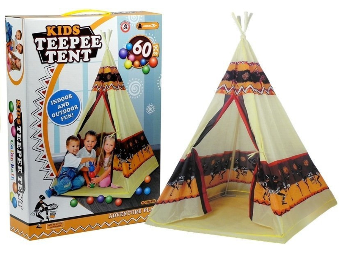 Tienda tipi india, casa de juegos tipi, 60 bolas, B.active