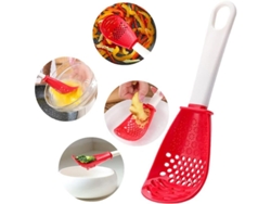 Cuchara De Cocina Multifuncional De Silicona Con Agujeros Para Escurrir, Moler Y Remover En La Cocina.