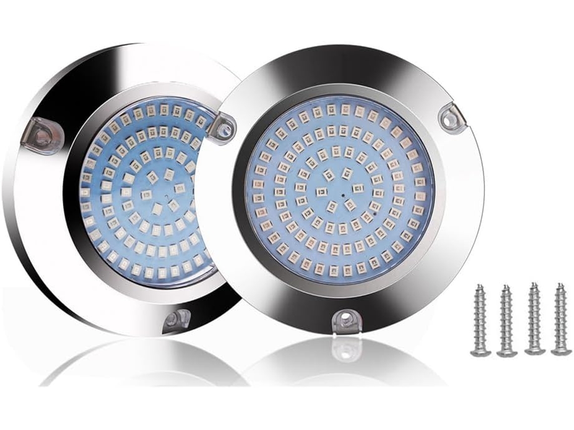 Luz Led Marina Para Yates De 120 W En Acero Inoxidable Ip68 Para Embarcaciones, Iluminación Subacuática Para Agua Salada.