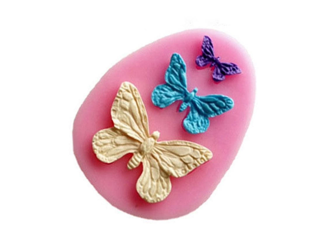 Molde De Silicona Para Decorar Pasteles, Galletas Y Hacer Lazos Con Fondant.