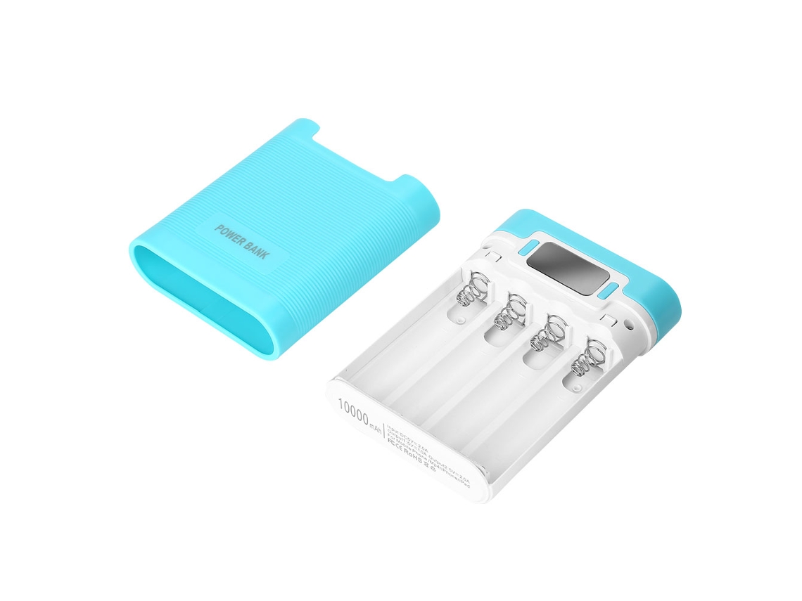 Kit De Power Bank (pantalla Digital Sin Soldadura, Admite 4 Baterías 18650)
