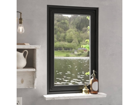 Mosquitera VIDAXL magnética para ventanas (Gris Oscuro - 80x140 cm)