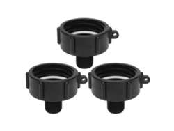 3 Piezas De Adaptador De Conector Para Tanque Ibc, Cableado De Drenaje, Válvula De Plástico Abs G3/4, Accesorio De Repuesto S60x6