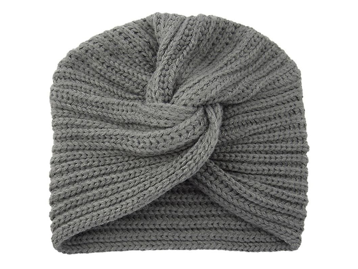 2026-gorro De Punto Turbante Cruzado Para Mujer Con Diseño Solido Y Casual