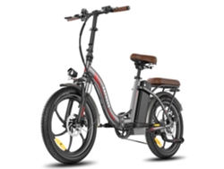 Bicicleta eléctrica Fafrees F20 Pro, motor de 250 W, batería de 36 V y 22,5 Ah, neumáticos de 20 pulgadas, frenos de disco mecánicos, color gris