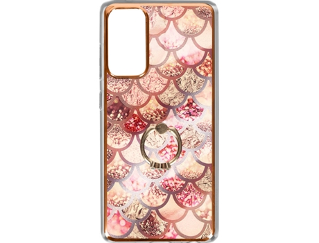 Carcasa Samsung Galaxy S20 FE AVIZAR TPU-IMD-PK-G780F Anillo Sujeción Rosa