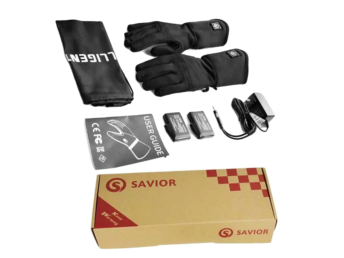 Guantes calefactables S13, temperatura ajustable de 40 °C a 65 °C, resistentes al agua y al viento, talla XS S OEM