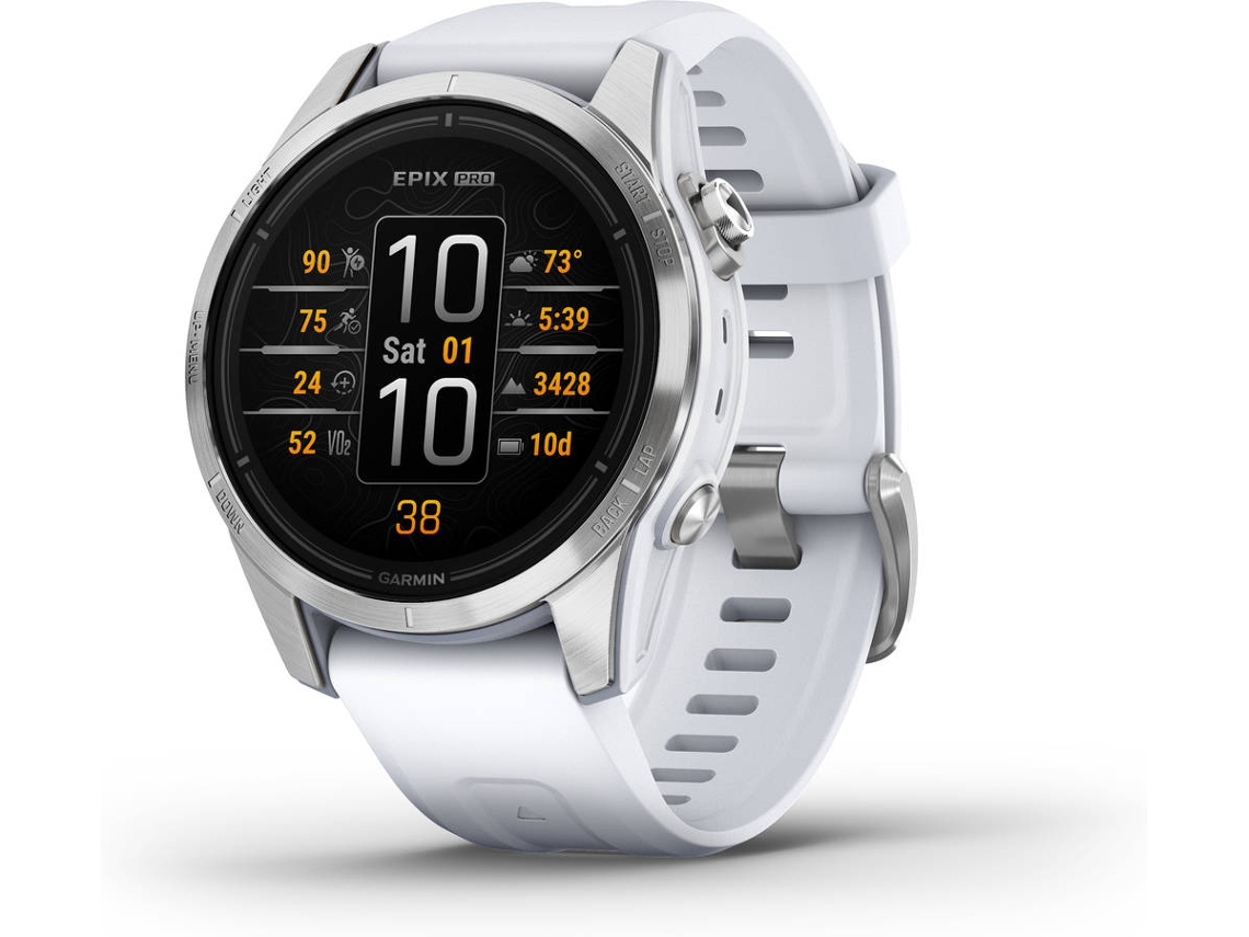 Smartwatch GARMIN Epix Pro 2ª geração (42'' - Bluetooth e Wi-Fi - Hasta 10 días de autonomía - Blanco)