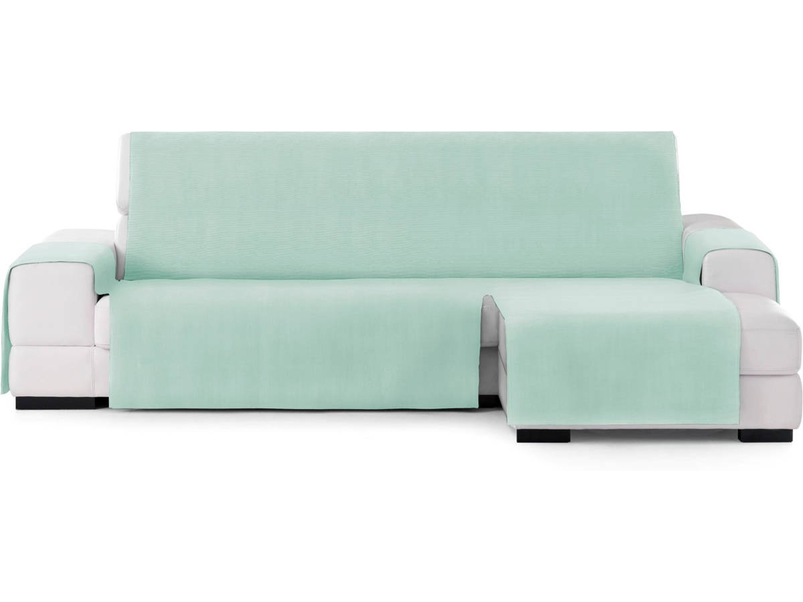 Funda Chaise Longue TODOPARAMICASA Levante Verde (Brazo Derecho -  240 cm)