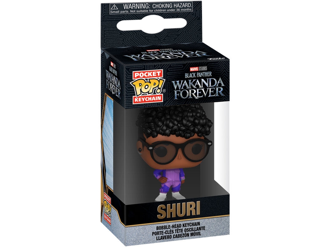 Llavero de bolsillo Pop Marvel Black Panther Wakanda Forever Shuri B.active