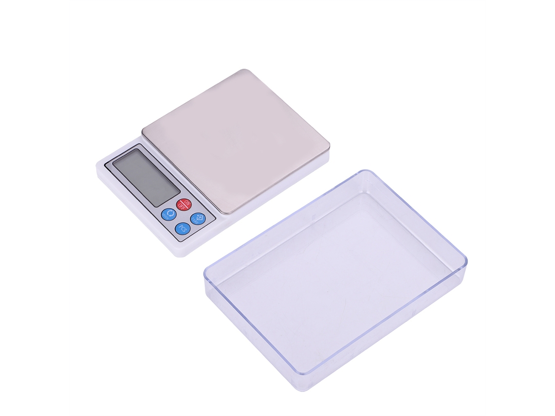 Báscula de cocina digital electrónica con pantalla LCD de alta precisión para pesar alimentos y frutas (3000 g/0,1 g)
