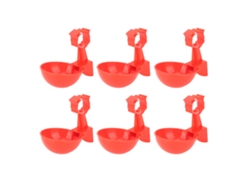 6 Bebederos Automáticos Para Pollos, Fuente De Agua Con Clip De Resorte Para Pollos, Patos Y Gansos.