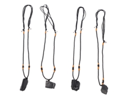 2026-4 Piezas Colgante De Turmalina Collar Para Suéter Cadena Ajustable Cordón Tela Accesorio