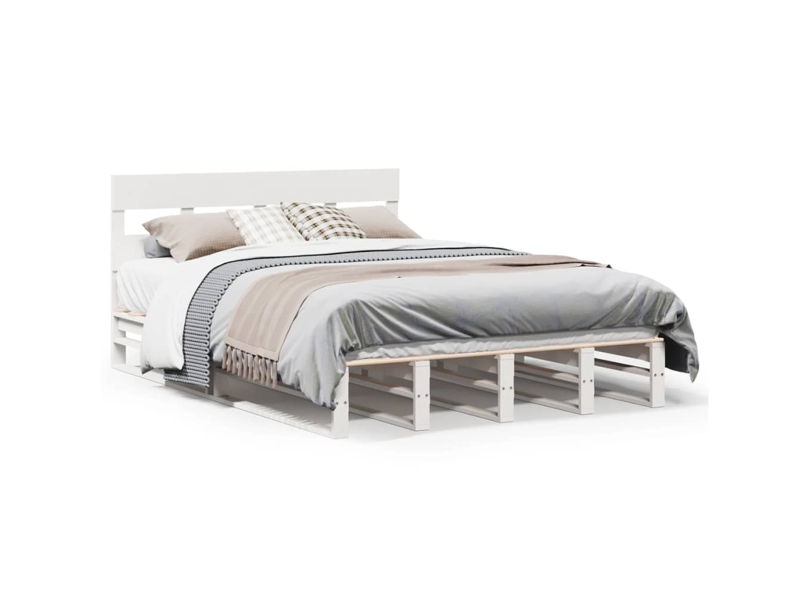 Maison Exclusive - Estructura De Cama Sin Colchón Madera Maciza De Pino 160x200 Cm