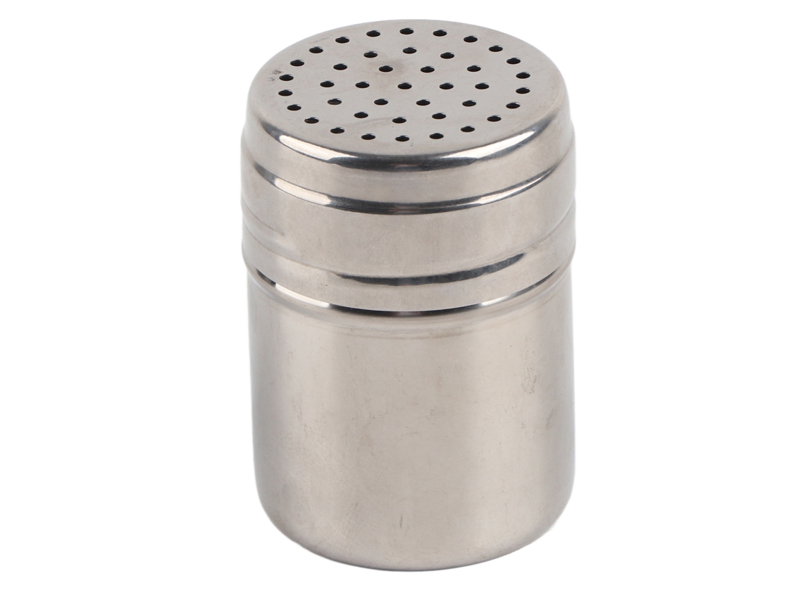 Frasco Pequeño De Acero Inoxidable Para Especias Y Hierbas Con Tapa Perforada.