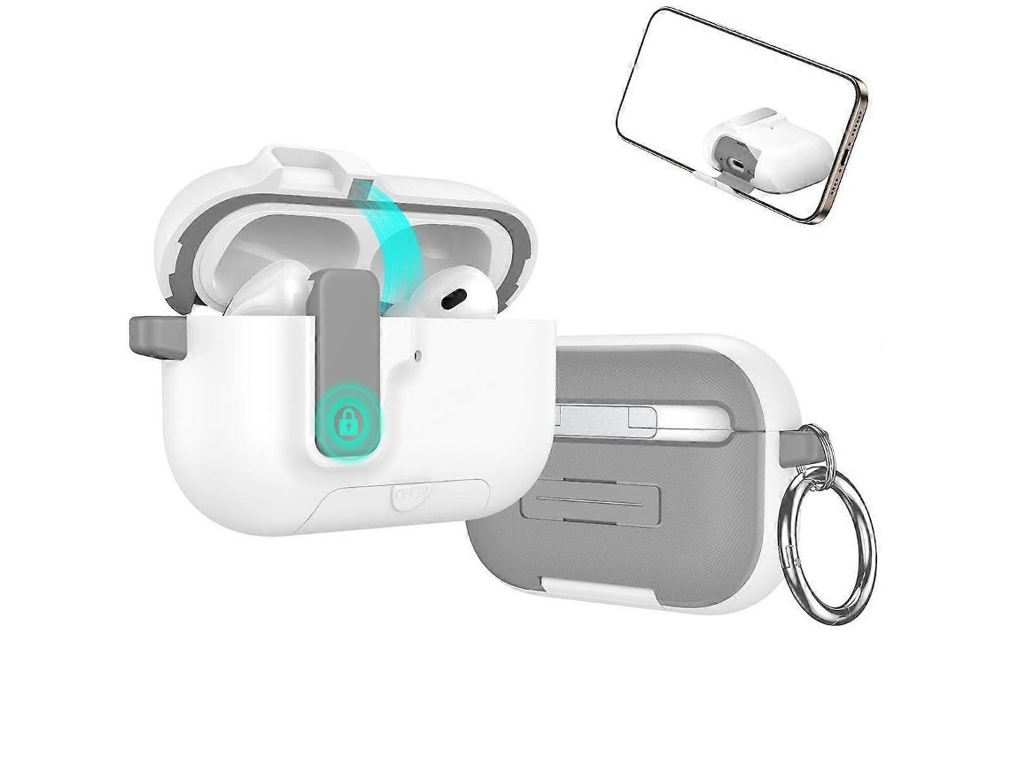 Estuche para auriculares inalámbricos con bloqueo automático integrado para Airpods Pro 3 GIECY