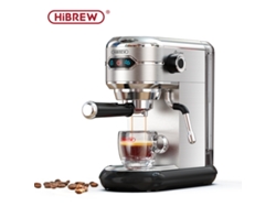 Cafetera semiautomática de acero inoxidable de 20 bares, súper delgada, para cápsulas y café en polvo, agua caliente H11 Hibrew