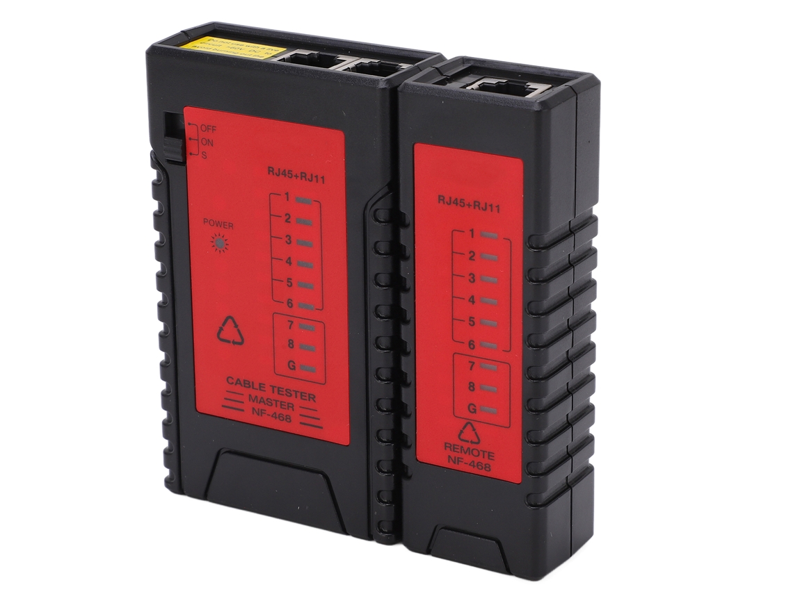 Localizador de líneas portátil NF-468 para sistemas telefónicos y redes informáticas, comprobador de cables.