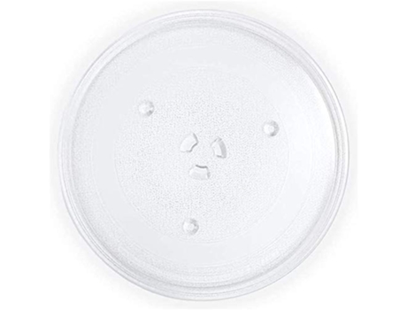 TIENDA EURASIA Plato para Microondas Universal, Cristal con Anclaje Central, Ø27 cm