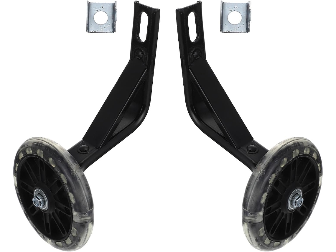 Ruedas de entrenamiento de acero iluminadas para bicicletas