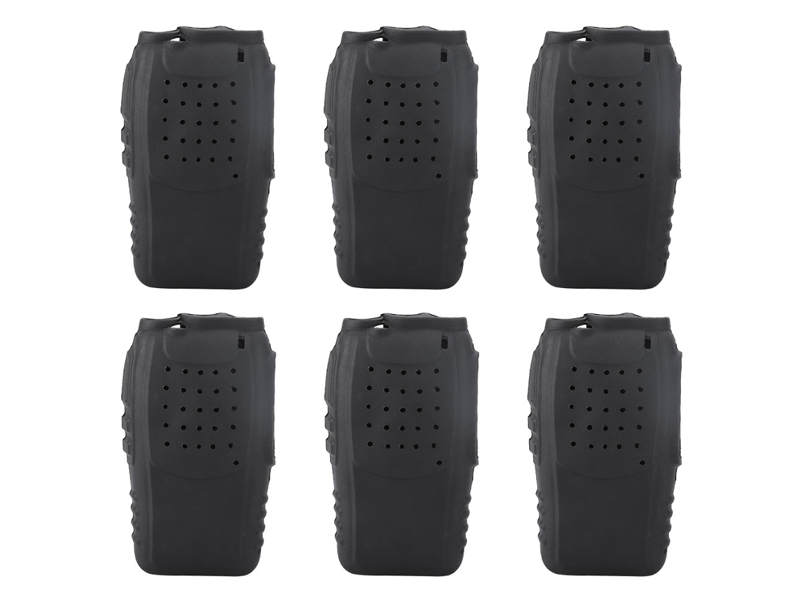 Capas de Silicone Mali para rádio de duas vias holster para walkie talkies Baofeng BF888s