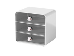 Organizador De Escritorio Grande De Plástico Con 3 Cajones Para Cosméticos Y Material De Oficina.