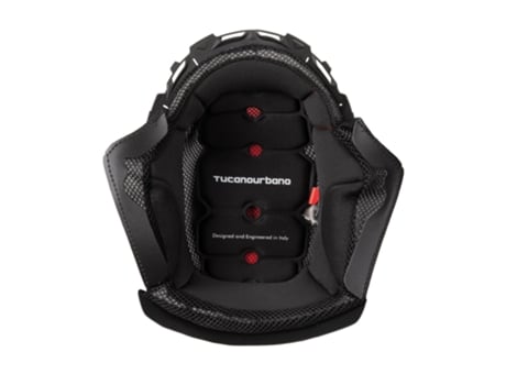 Interior del casco de moto de espuma con almohadillas Tucano Urbano El'top
