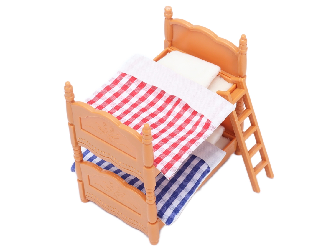 Cama Para Muñecas Con Escalera, Hecha De Plástico, Mueble En Miniatura Para Casa De Muñecas.