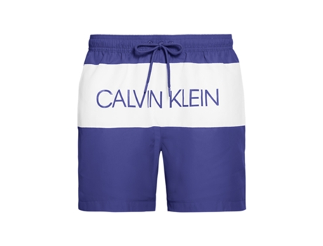 Bañador de Hombre CALVIN KLEIN Drawstring Full Tape Azul