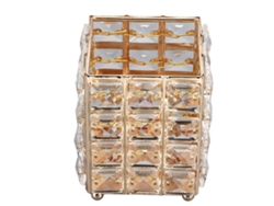 Caja De Almacenamiento De Cristal De Estilo Europeo Para Joyas, Anillos, Pendientes, Decoración, Regalo, Oro