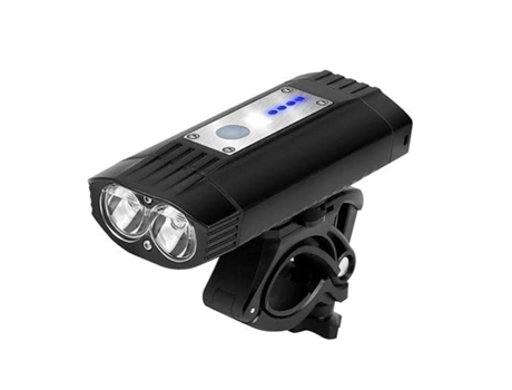 Luces de bicicleta 4000Mah Luz de bicicleta Usb Linterna Accesorios de bicicleta 5 modos Luz de bicicleta Led Negro-Negro ENZONS
