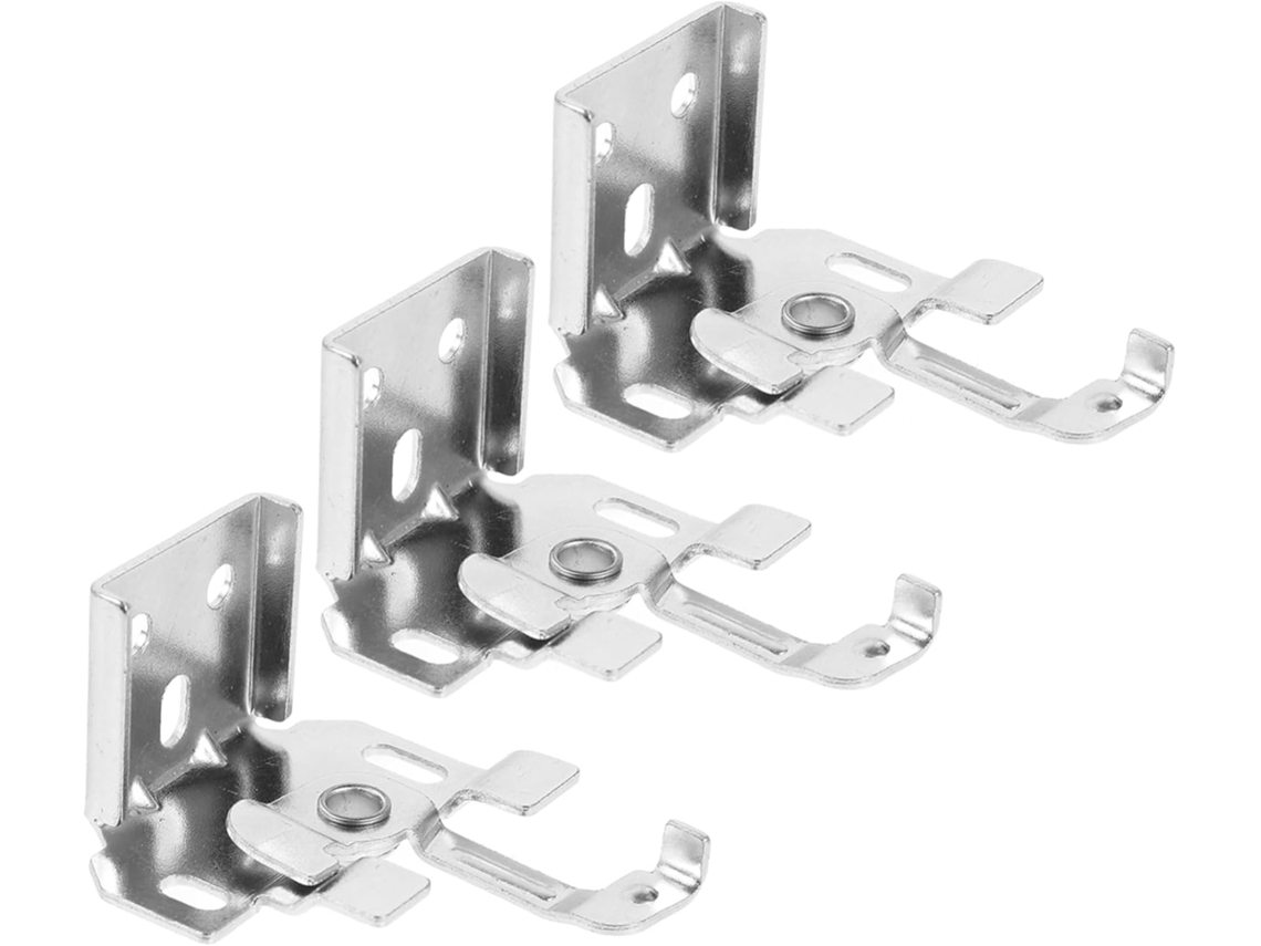 3piezas Soporte Cortinas Roller Blind Brackets Para Persiana Enrollable Fijación Superior Antiviento Accesorios Compactos Y Resistente